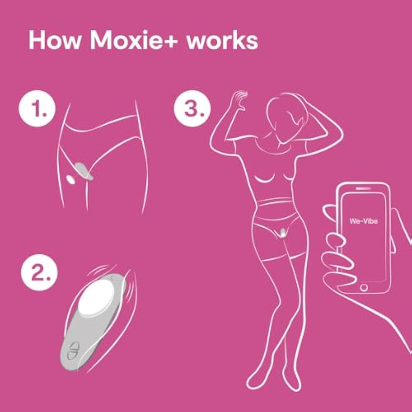We-Vibe Moxie Wearable Lay On Panty Vibrator