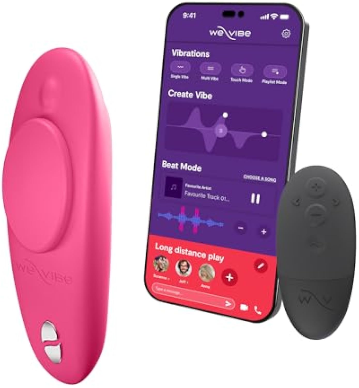We-Vibe Moxie Wearable Lay On Panty Vibrator