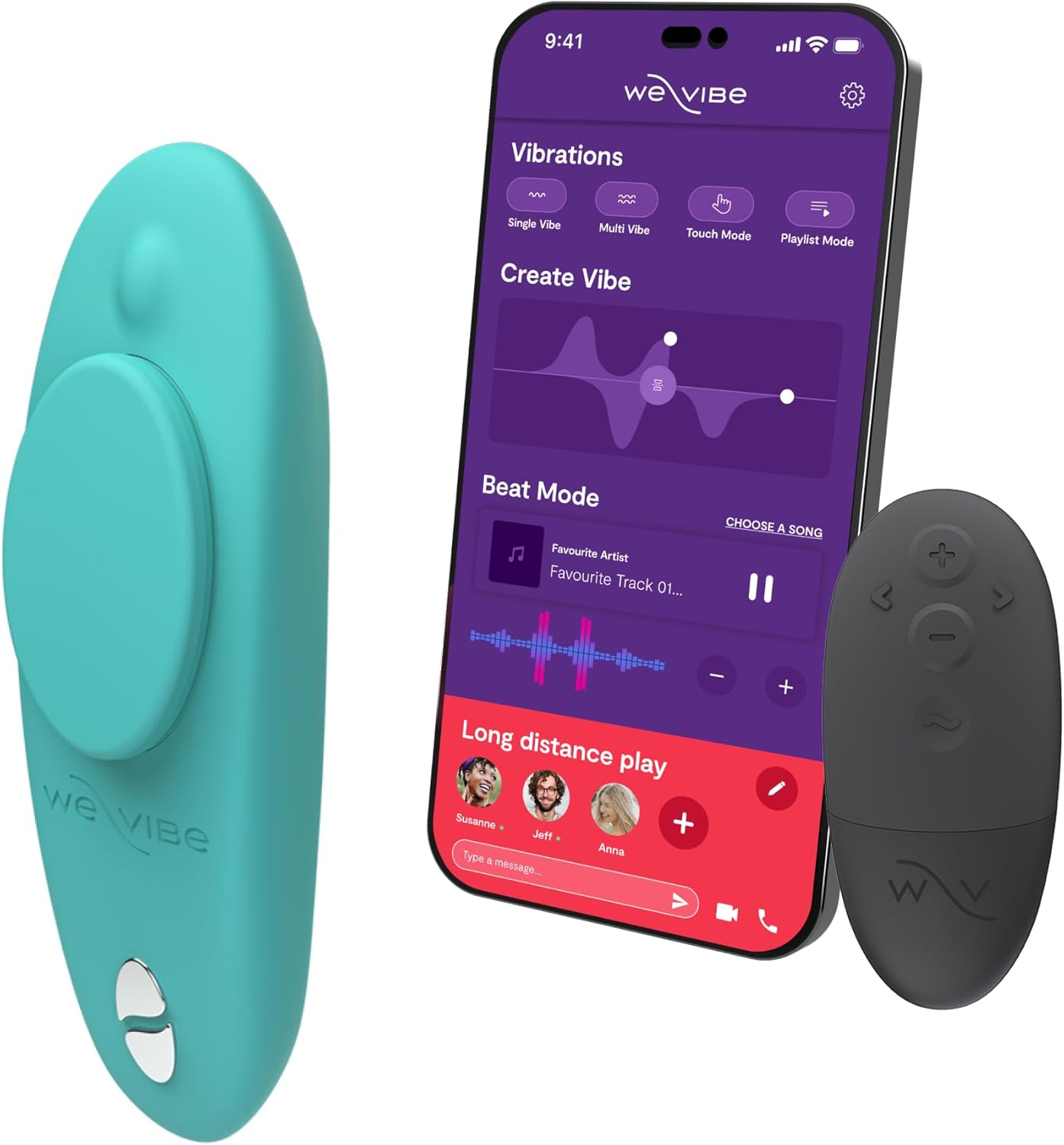 We-Vibe Moxie Wearable Lay On Panty Vibrator