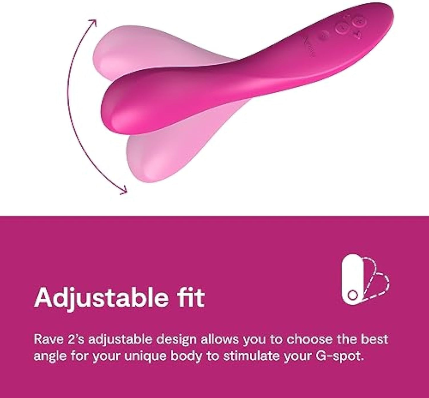 We-Vibe Rave 2 G Spot Vibrator App Controlled