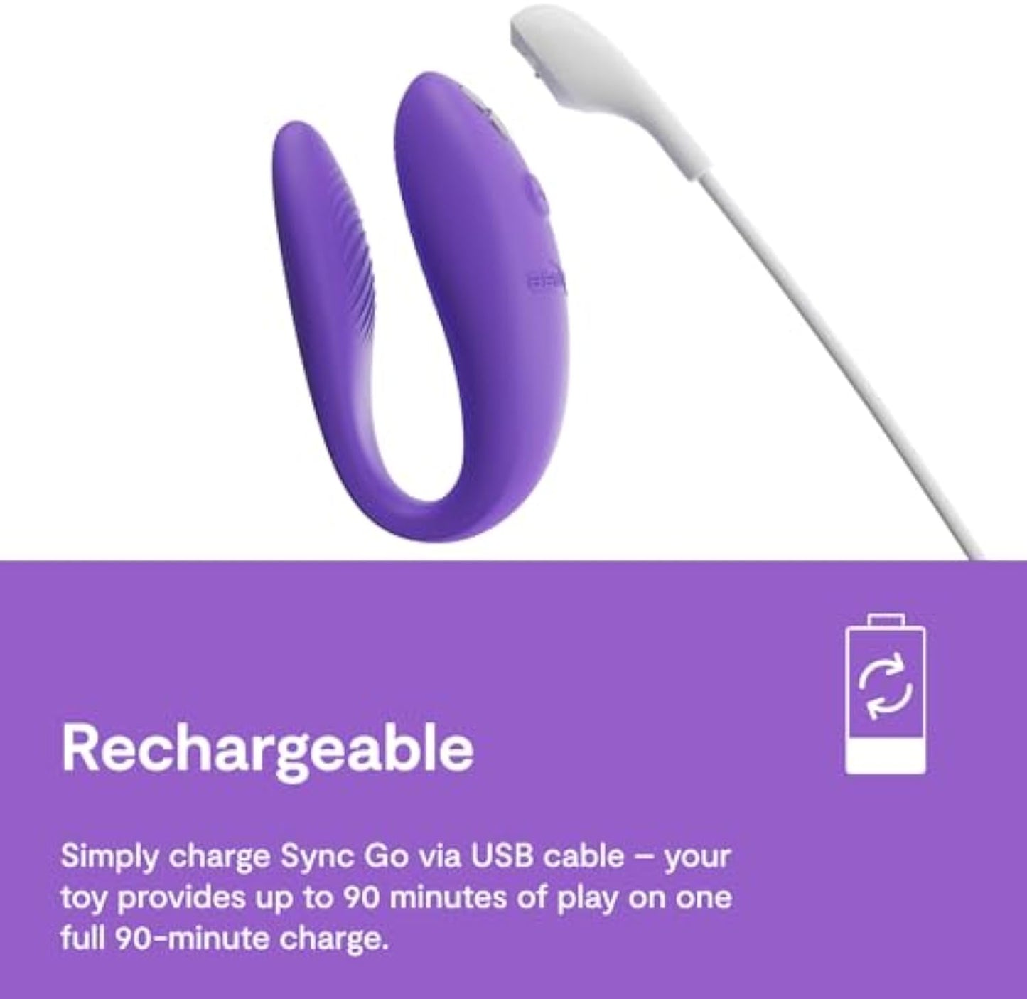We-Vibe Sync Go Couples Vibrator with Travel Case