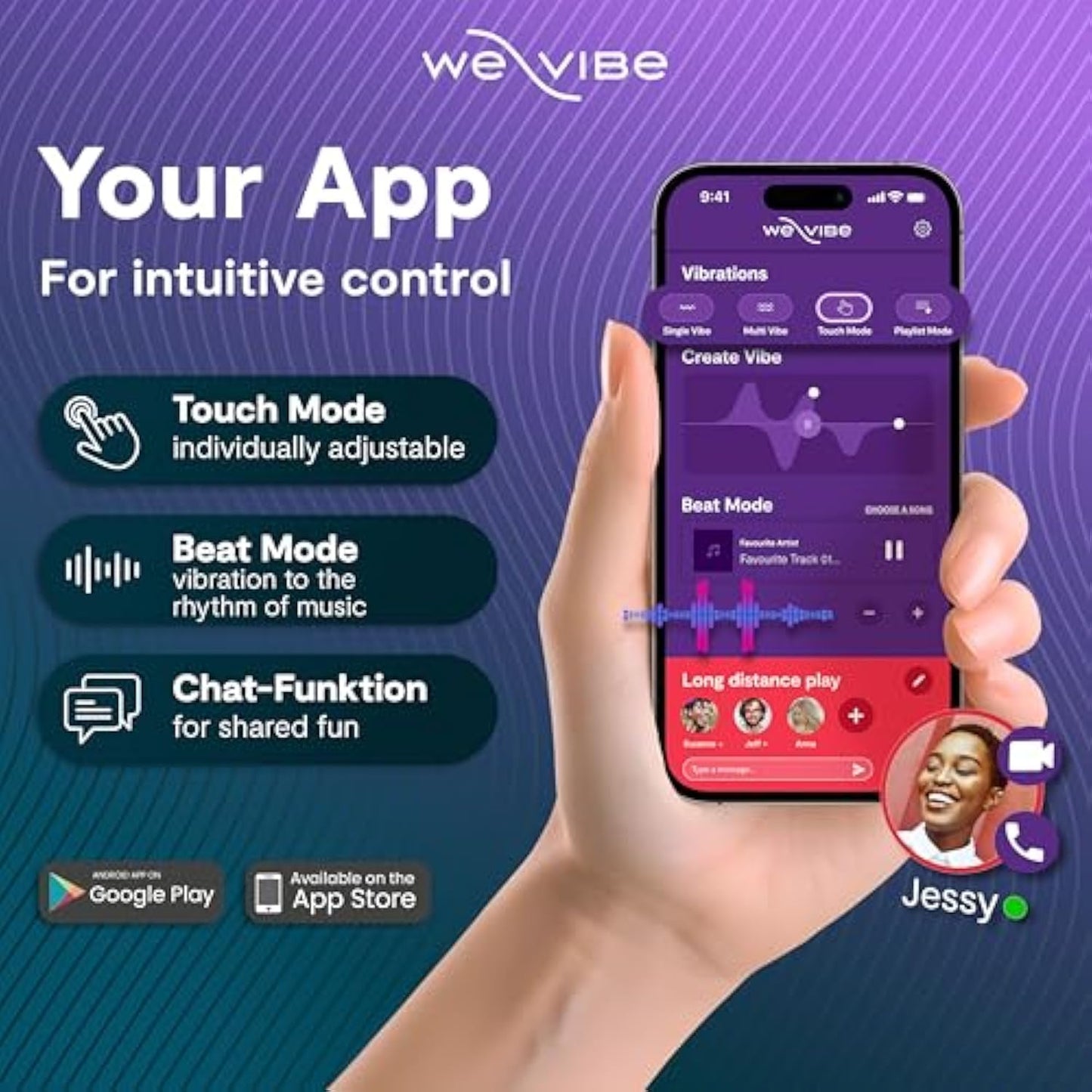 We-Vibe Sync O Couples Vibrator Wearable Remote Control