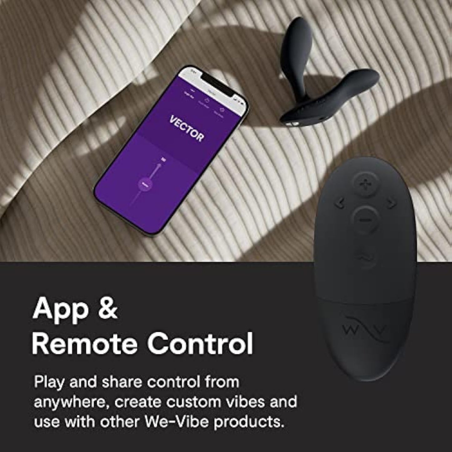 We-Vibe Vector+ Vibrating Butt Plug Adult Sex Toy