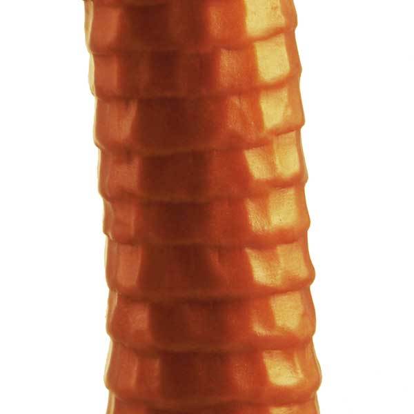 SquarePegToys® Worm - Long Anal Toy in SuperSoft Bronze Silicone