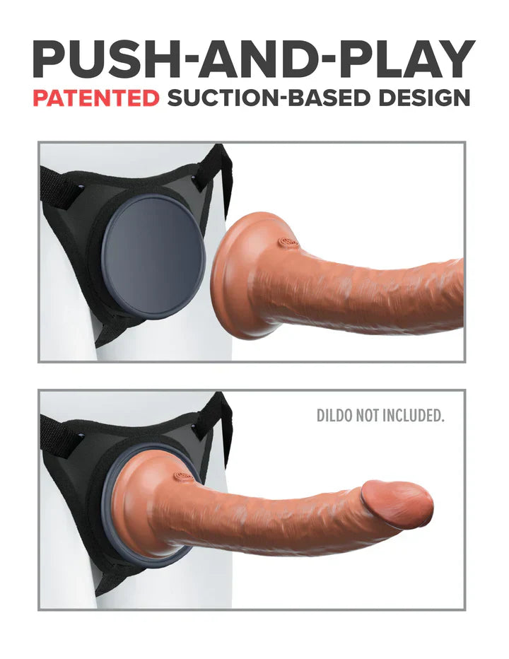 Body Dock Elite Harness for Suction Cup Dildos, Padded Backing