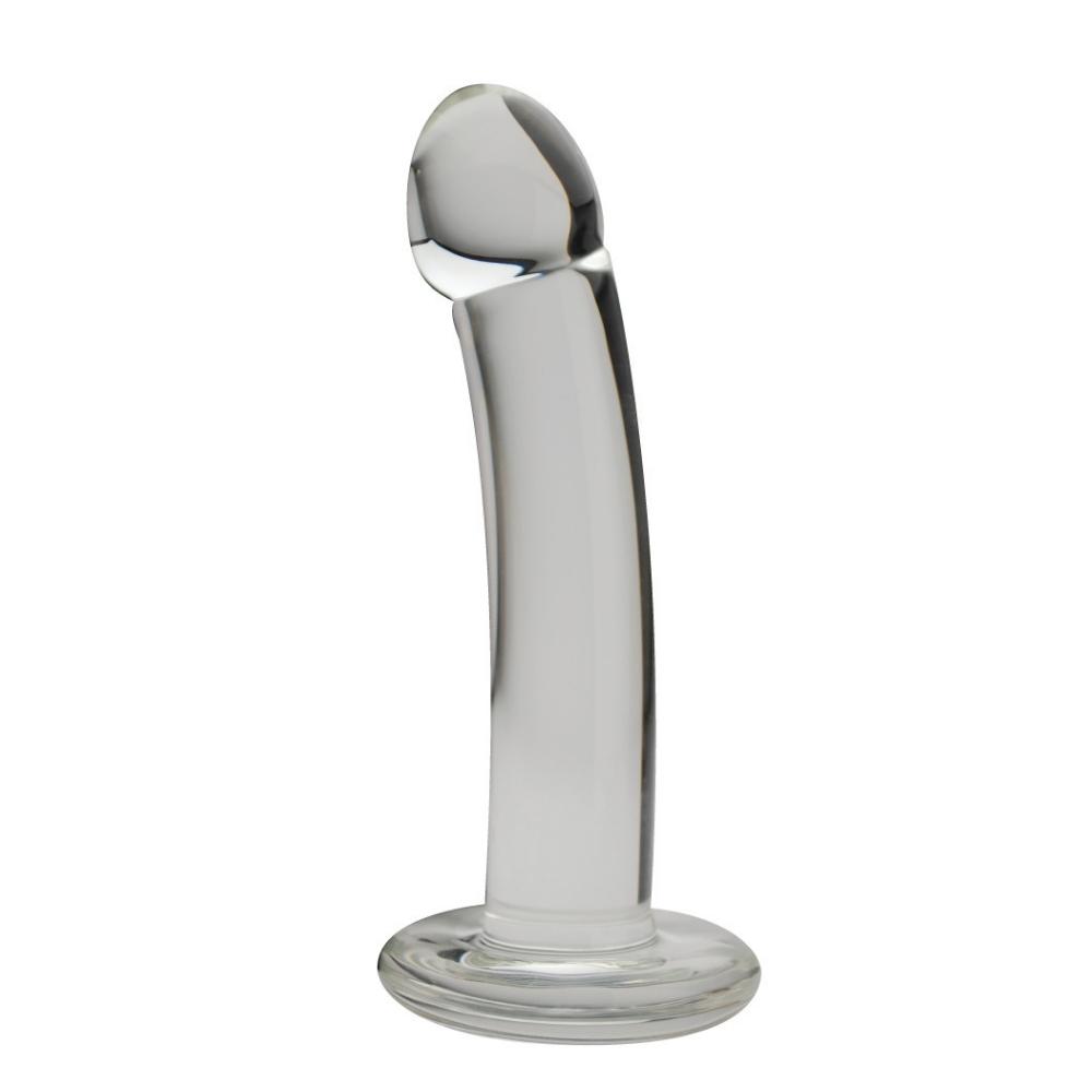 Blown Basic Curve Glass Dildo