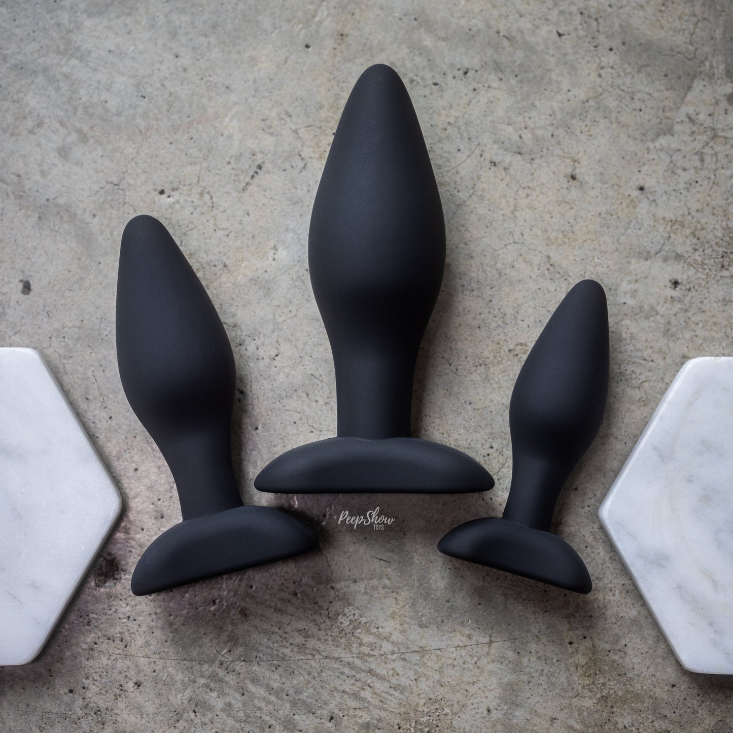 Silicone Anal Exerciser Kit - 3 Butt Plugs for Anal Training