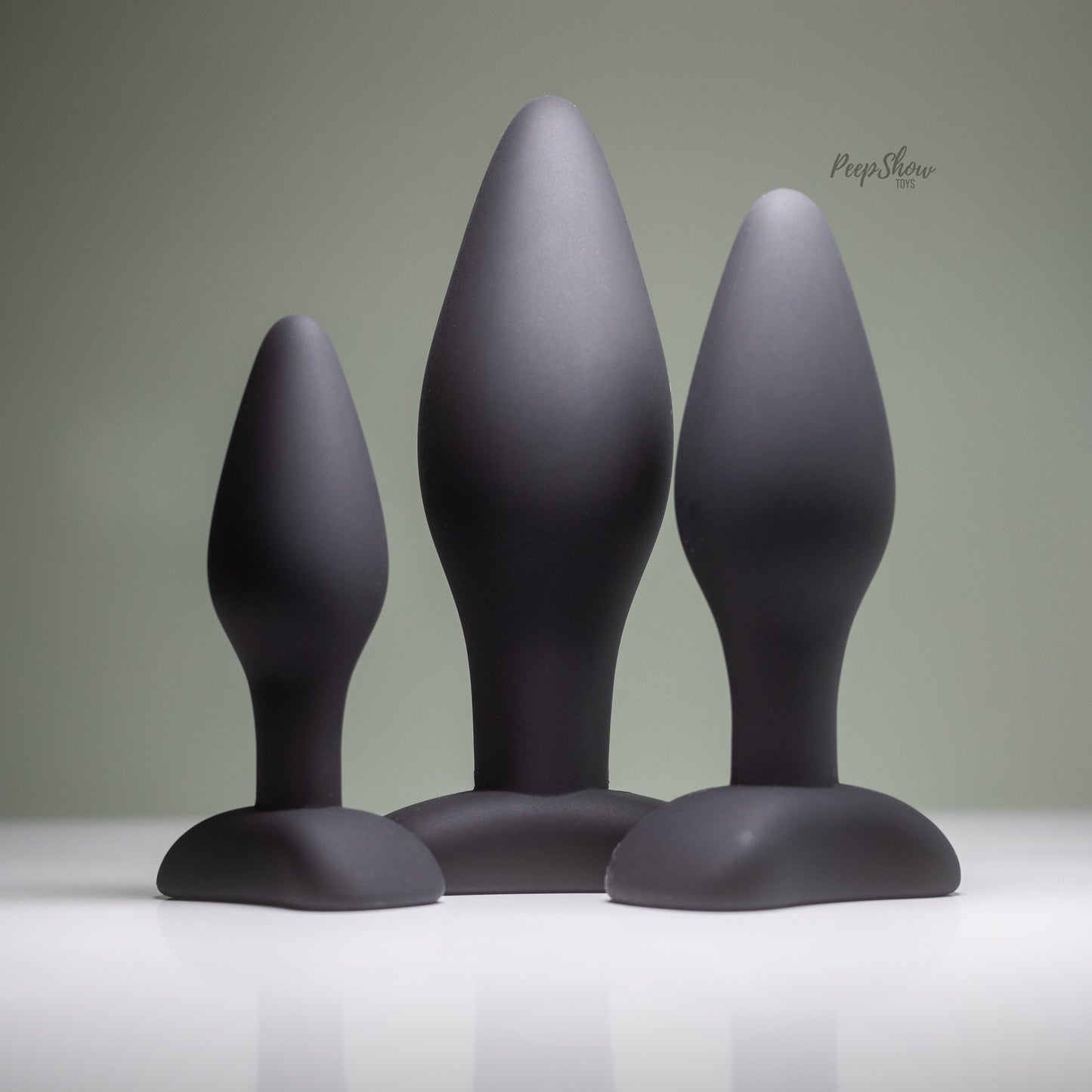 Silicone Anal Exerciser Kit - 3 Butt Plugs for Anal Training