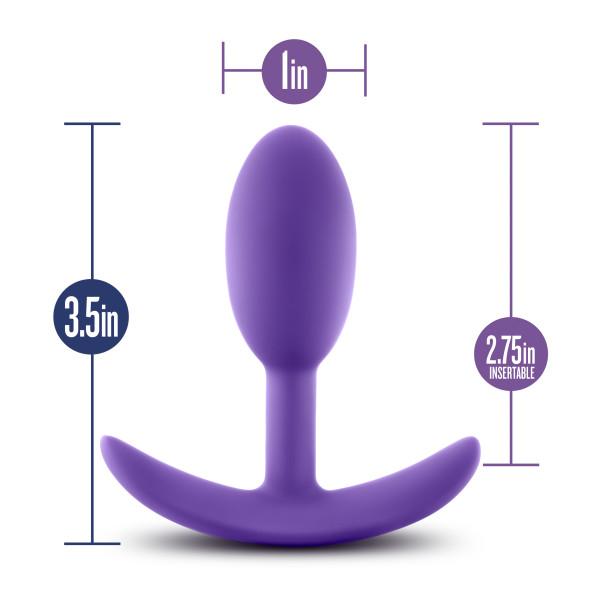 Blush Luxe Wearable Vibra Slim Silicone Butt Plugs, Small & Medium