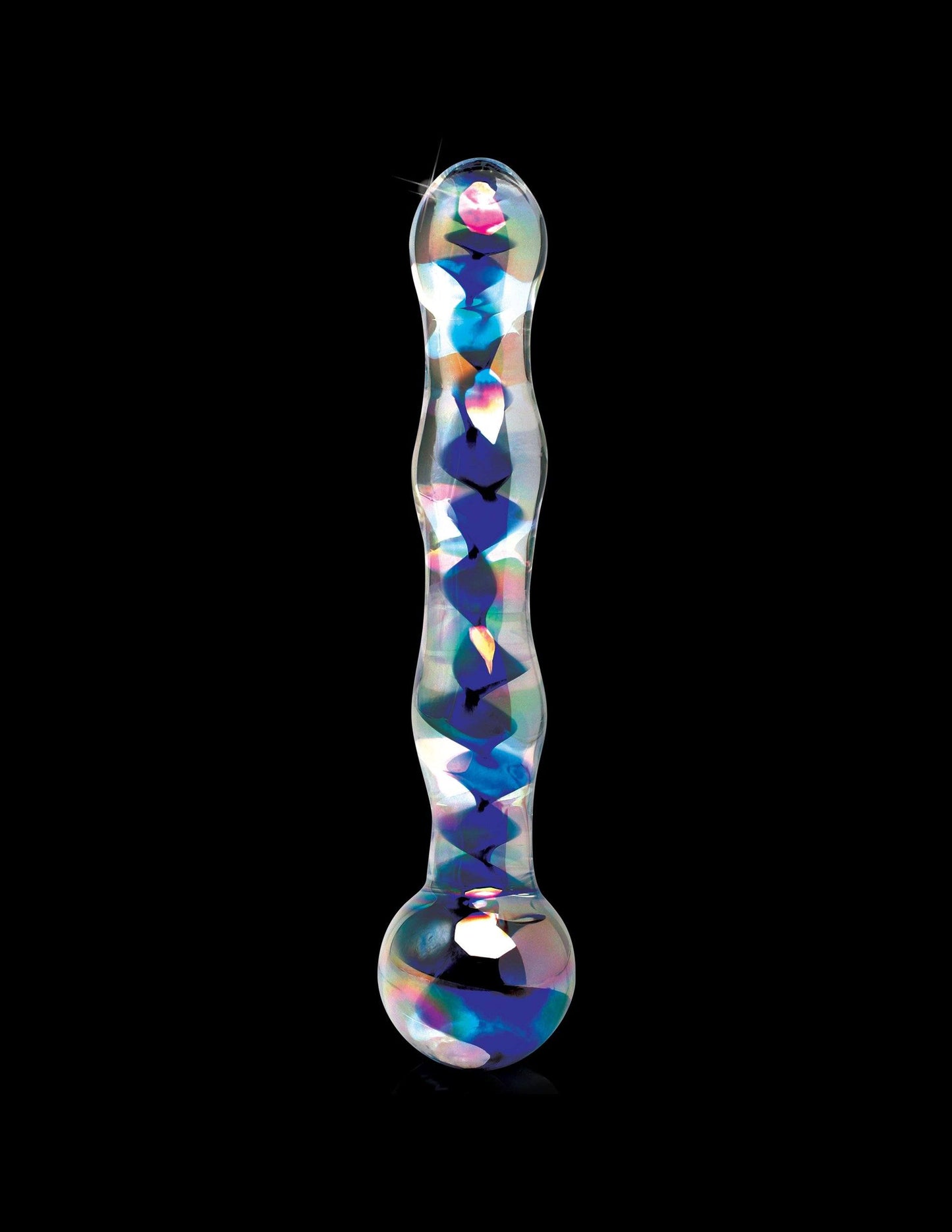 Pipedream Icicles No. 8 Sapphire Spiral Glass Dildo