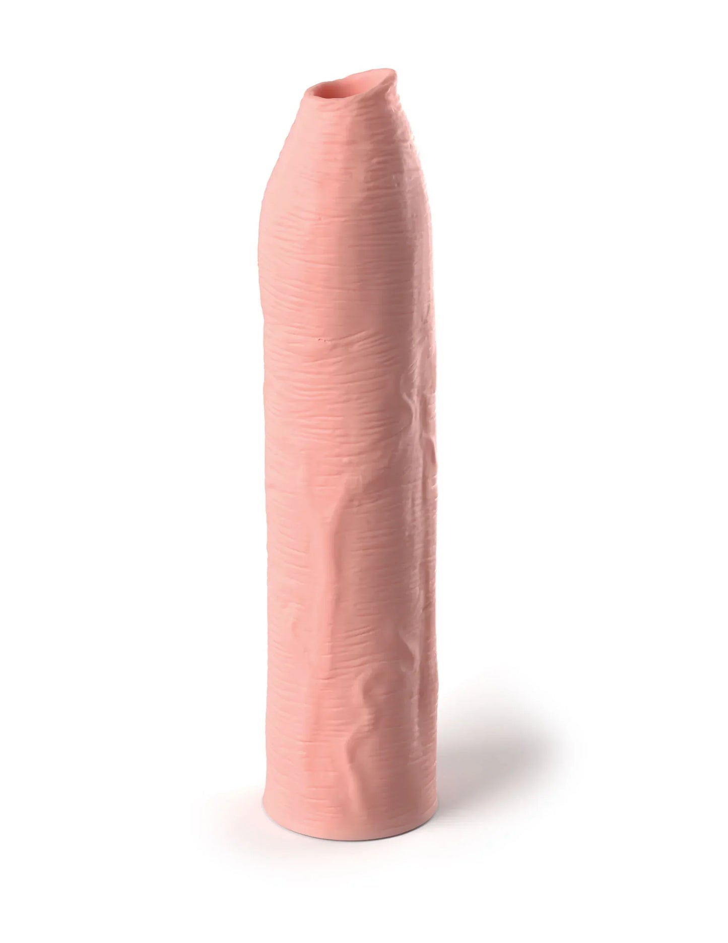 Uncut Silicone Penis Enhancer, 7-Inches, Hood-Up Foreskin