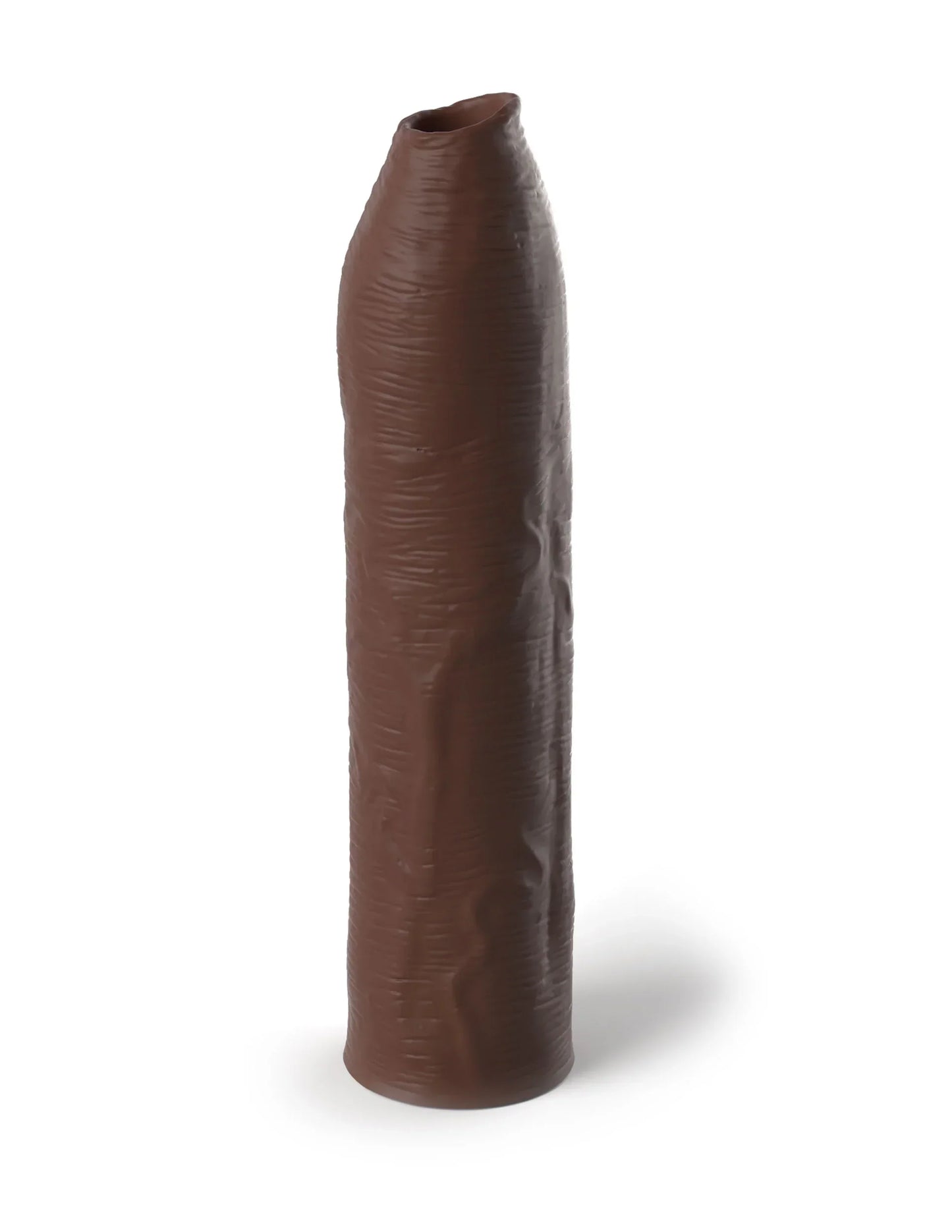 Uncut Silicone Penis Enhancer, 7-Inches, Hood-Up Foreskin