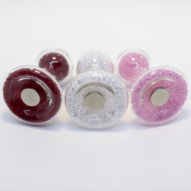 Crystal Delights Sparkle Bunny Tail Butt Plug - 3 Colors
