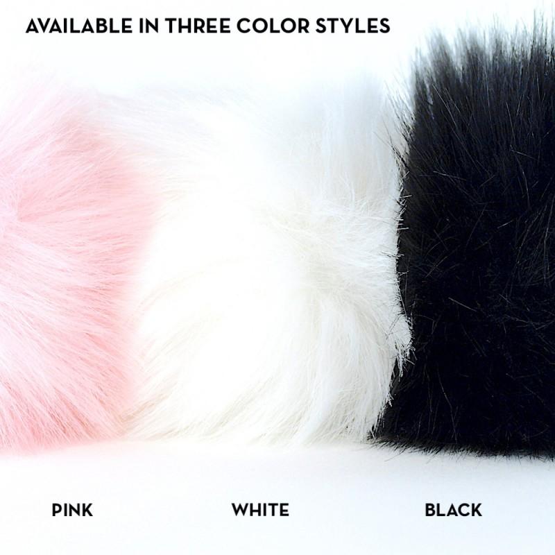 Crystal Delights Sparkle Bunny Tail Butt Plug - 3 Colors