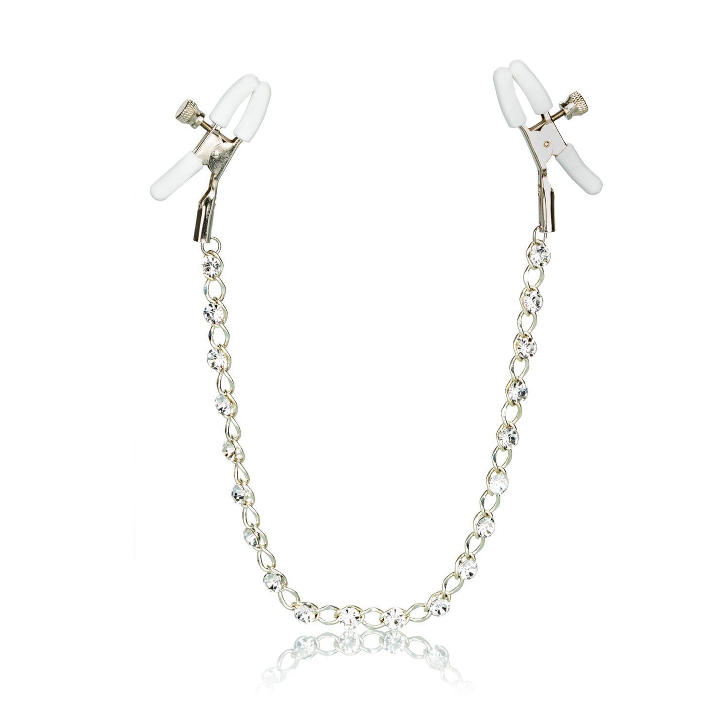 CalExotics Nipple Play Nipple Clamps with Crystal Chain