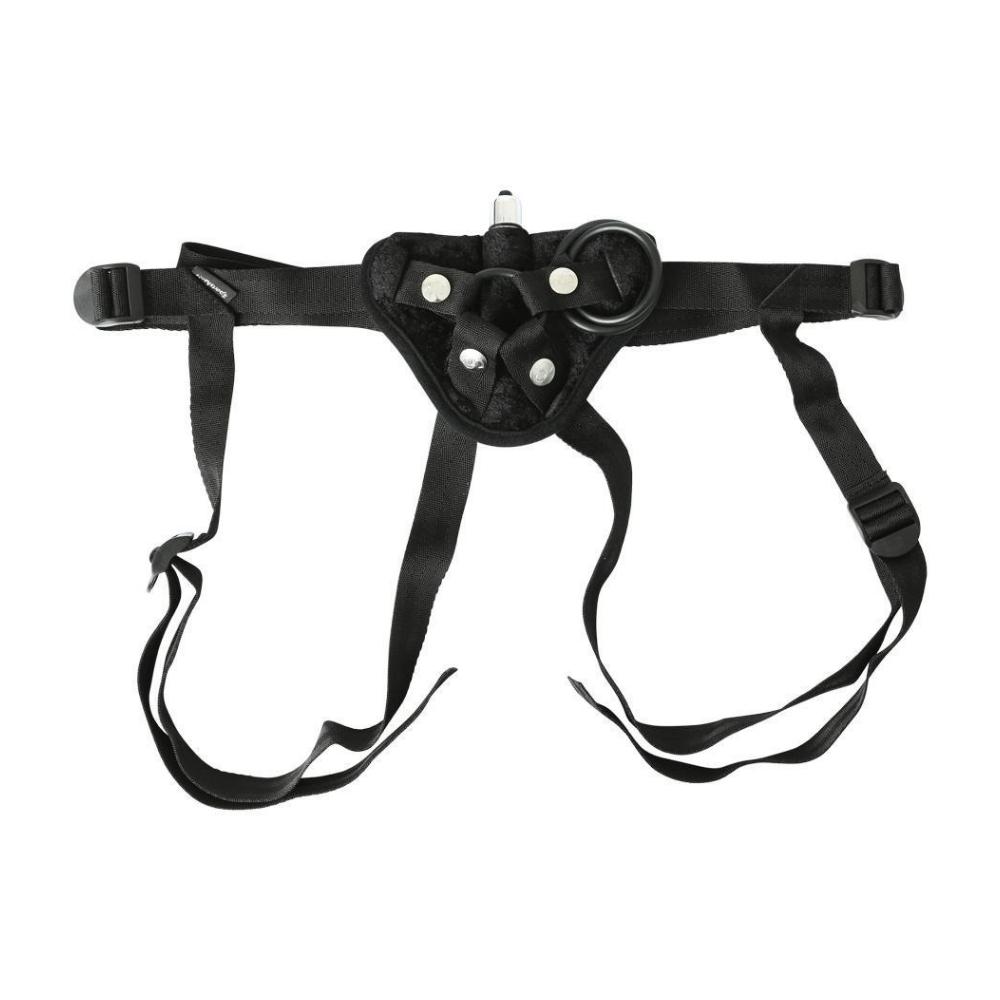 Vibrating Velvet Harness