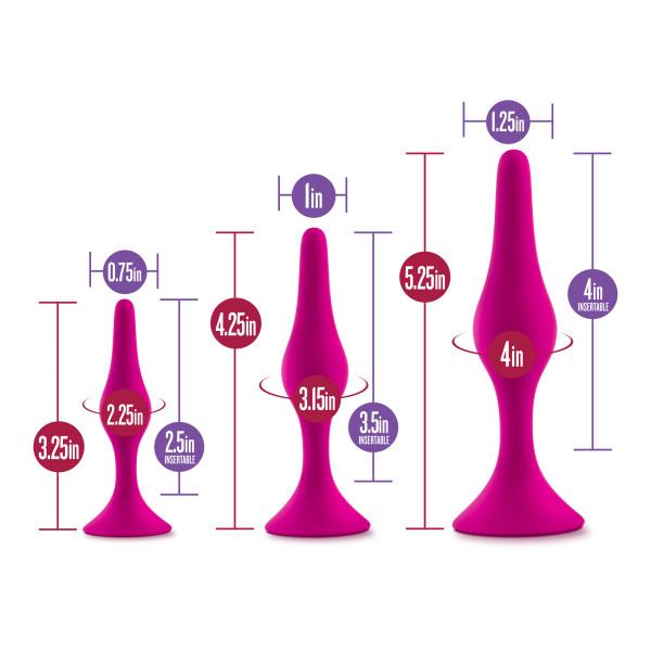 Blush Luxe Beginner Kit Silicone Butt Plugs