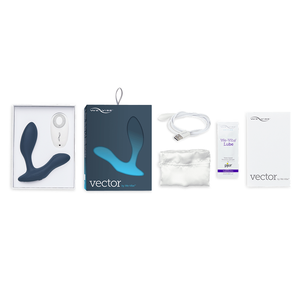 We-Vibe Vector Powerful Vibrating Prostate Massager with Remote & App Control