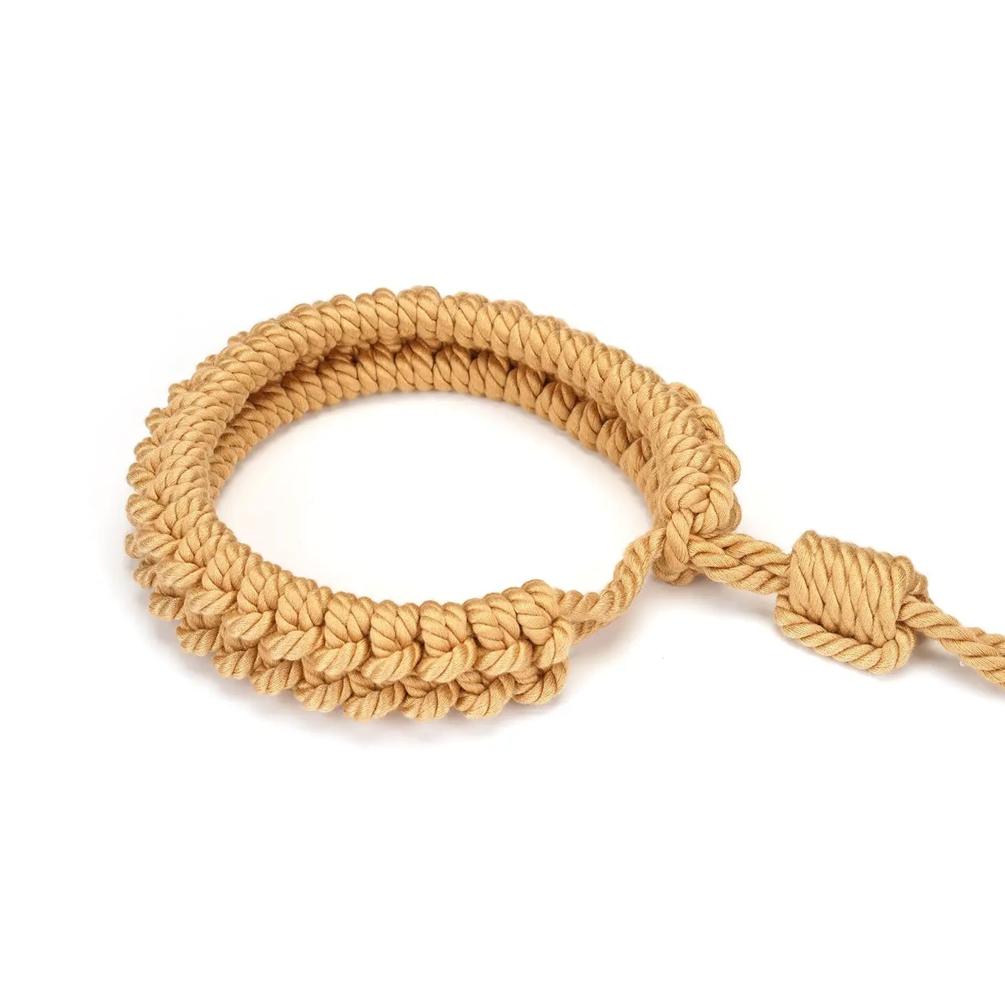 Shibari Bondage Rope Wrist to Collar Restraint