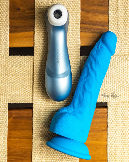 Blue Pro 2 + Cosmic Dual-Density Dildo Bundle