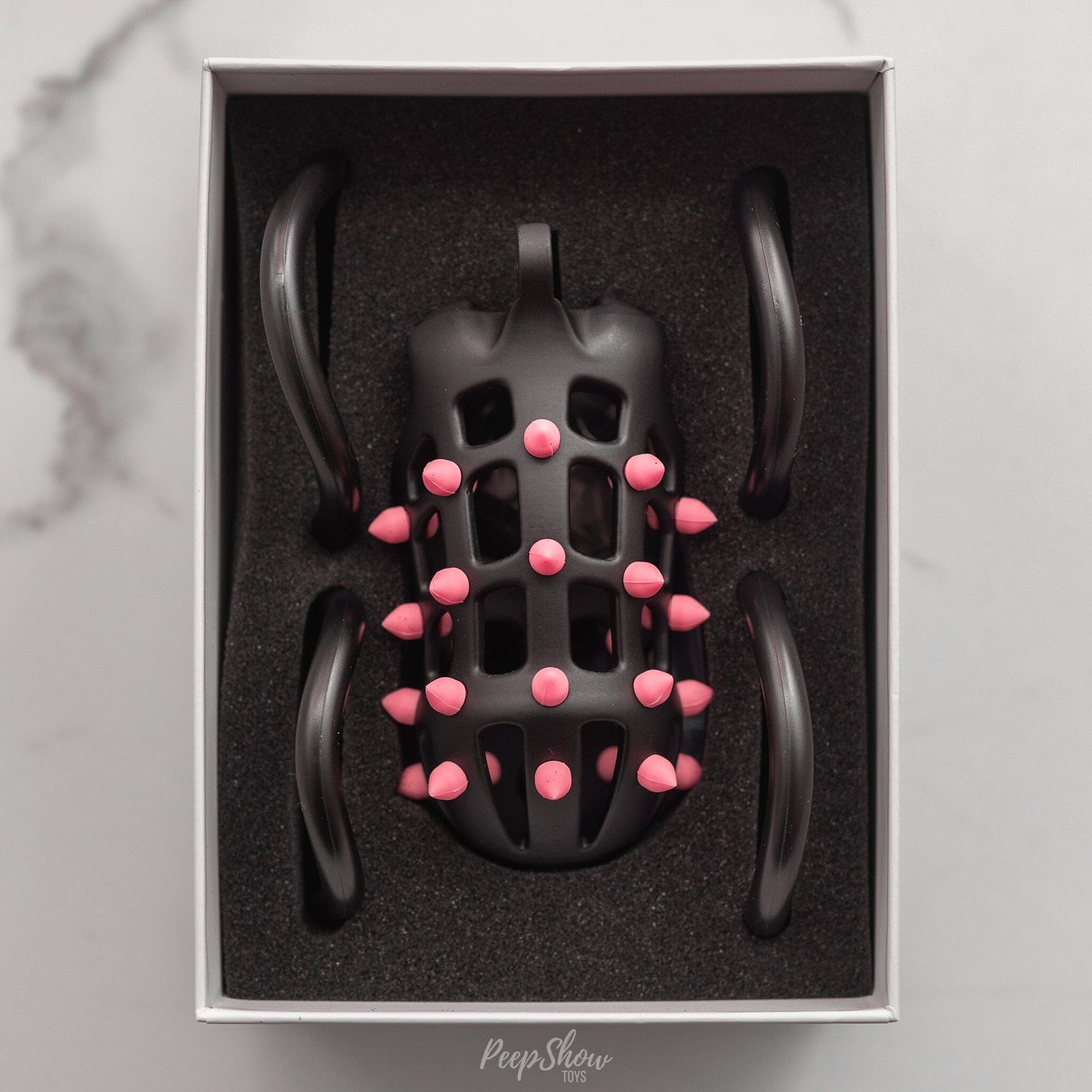 FlexiSpike by CellMate™ Chastity Cage with Reversible Silicone Spikes