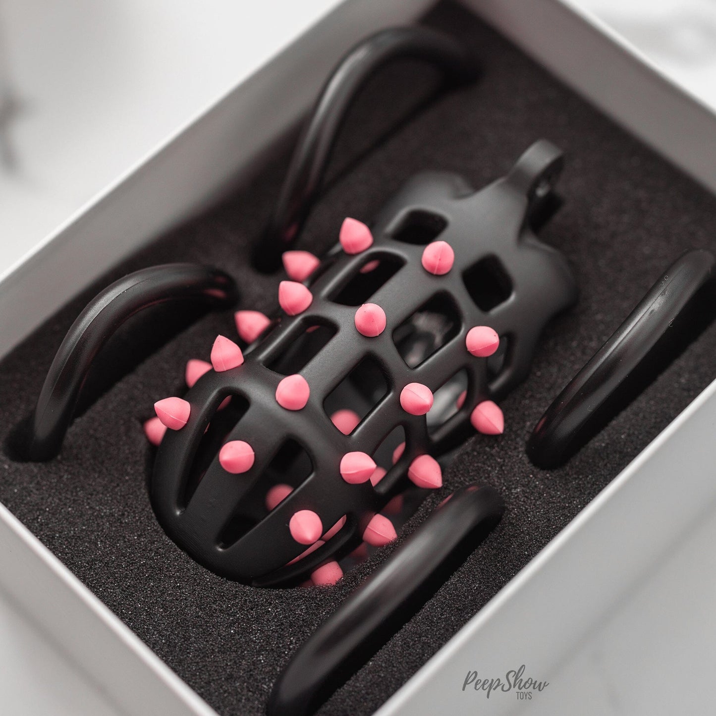 FlexiSpike by CellMate™ Chastity Cage with Reversible Silicone Spikes