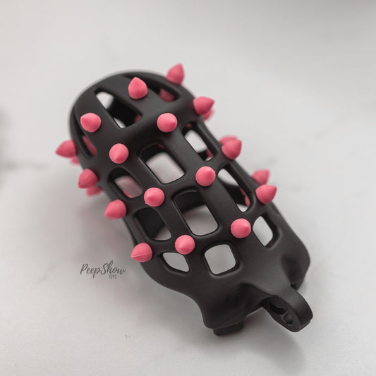 FlexiSpike by CellMate™ Chastity Cage with Reversible Silicone Spikes