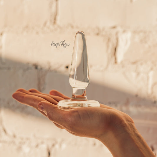 Blown Spade Plug Glass Anal Toy By Spartacus