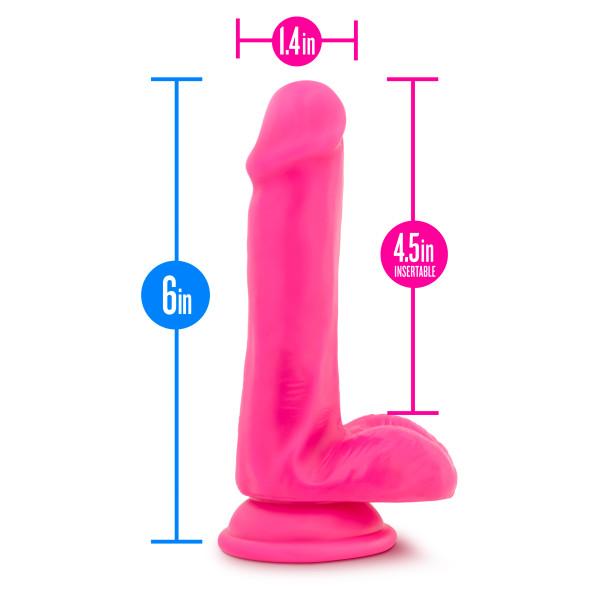 Blush Neo Elite 6 Inch Silicone Dual Density Suction Cup Dildo