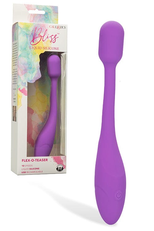 Bliss Flex-O-Teaser Soft Silicone Vibrator for Clitoral or G-Spot Stimulation