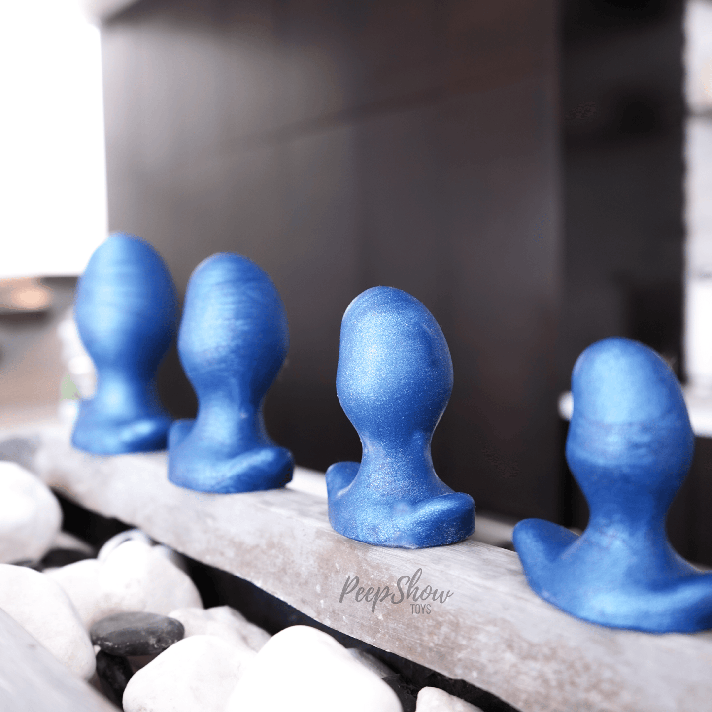 Oxballs Ergo Soft Blueballs Silicone Butt Plug, 5 Sizes