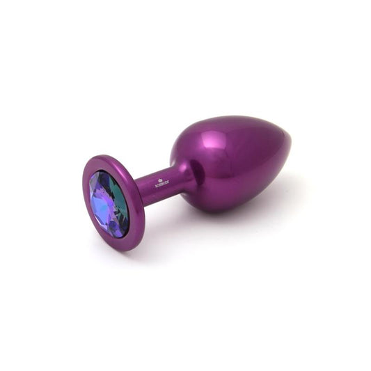 Rosebuds Purple Aluminum Lightweight Butt Plug - 3 Jewel Colors