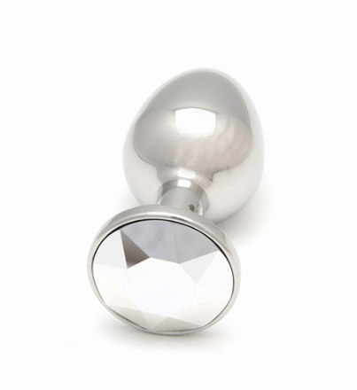 Rosebuds Stainless Steel Butt Plug - Silver Comet