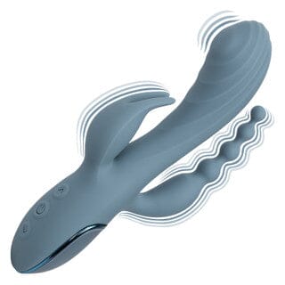 III Triple Ecstasy - Thumping Rabbit Vibrator with Anal Beaded Probe