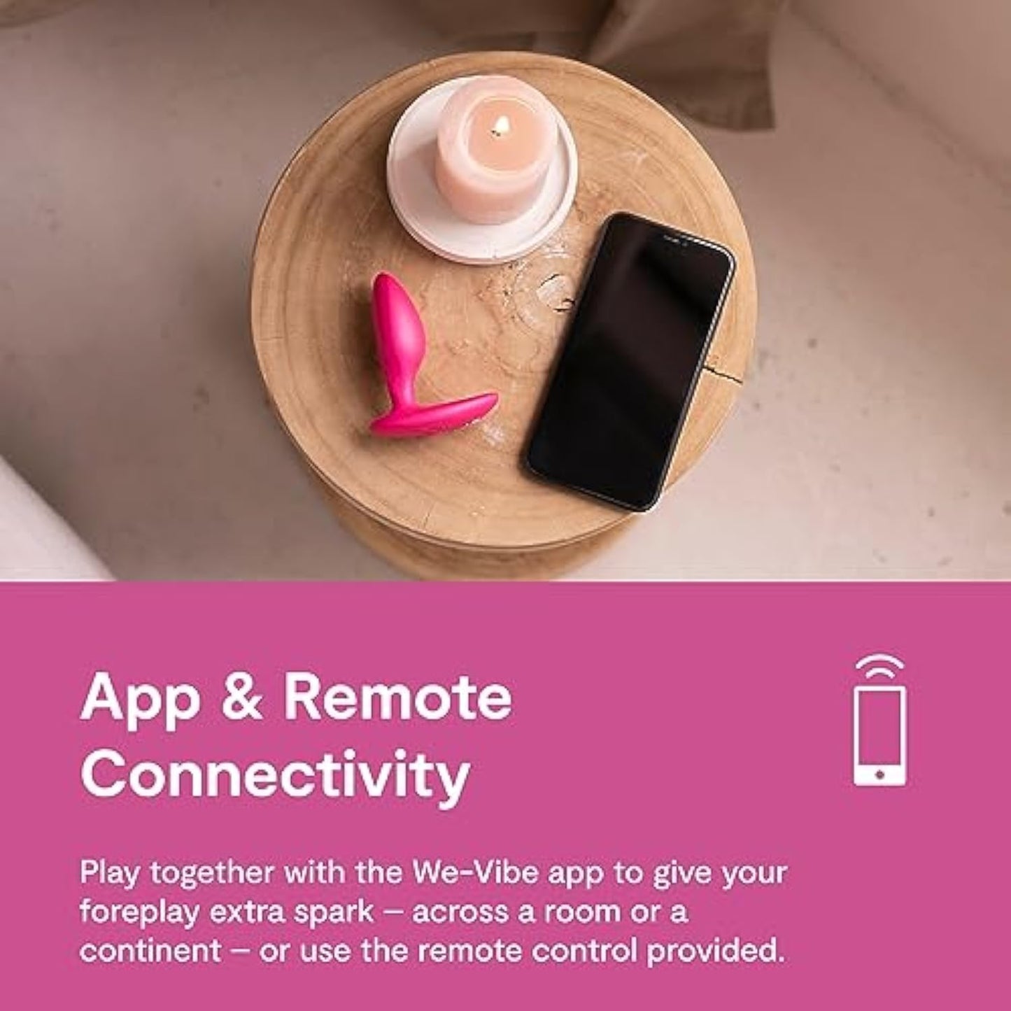 We-Vibe Ditto+ Vibrating Butt Plug App & Remote Control Vibe for Men