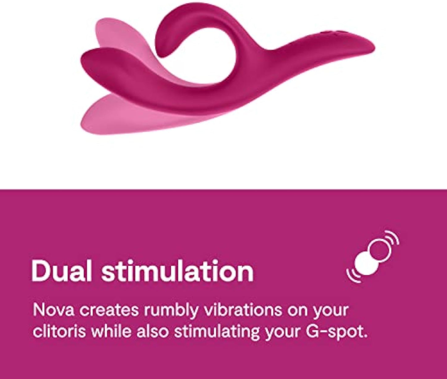 We-Vibe Nova 2 Dual Rabbit Vibrator for Women