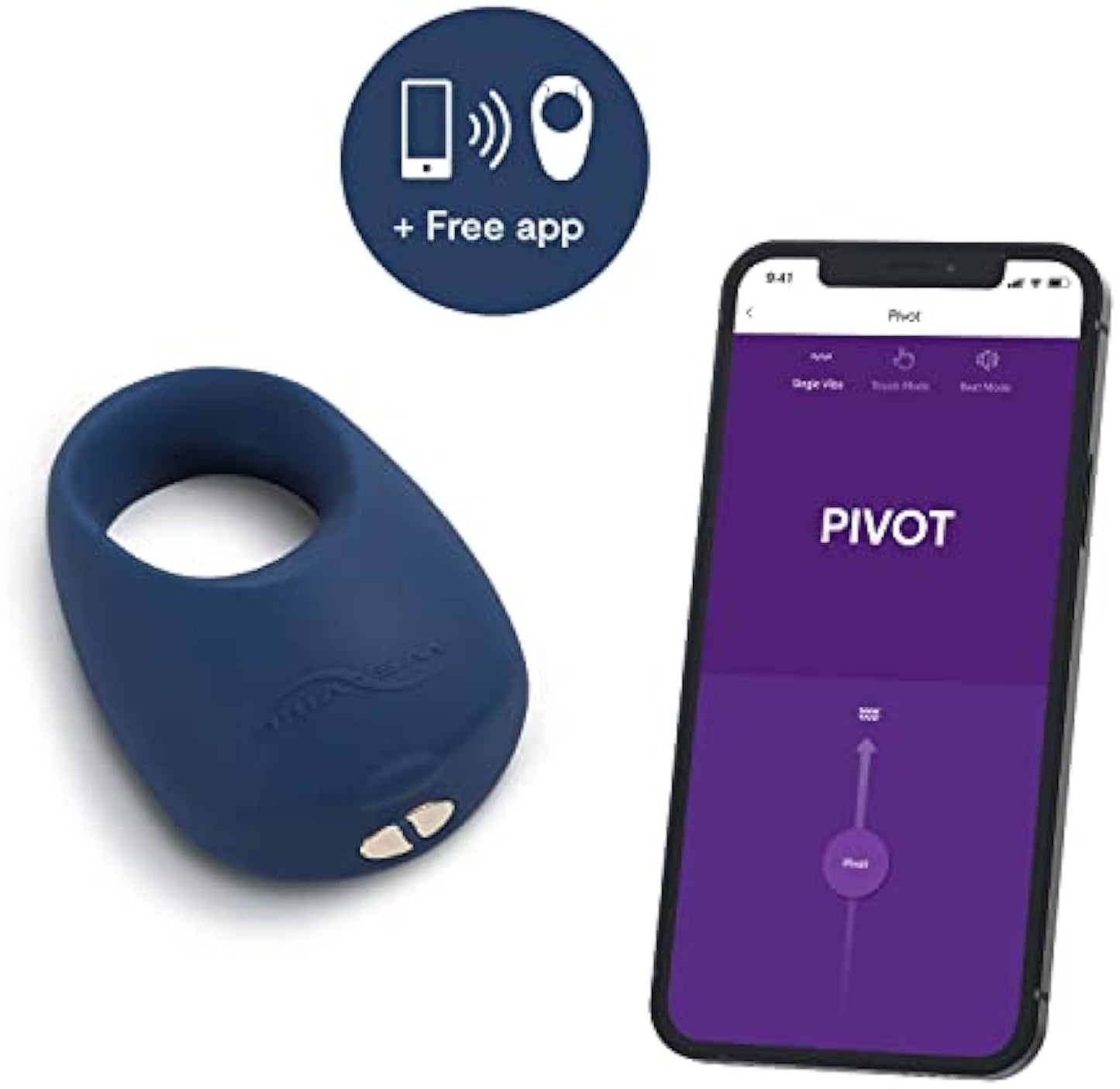 We-Vibe Pivot Vibrating Cock Ring for Men Pleasure Penis Ring