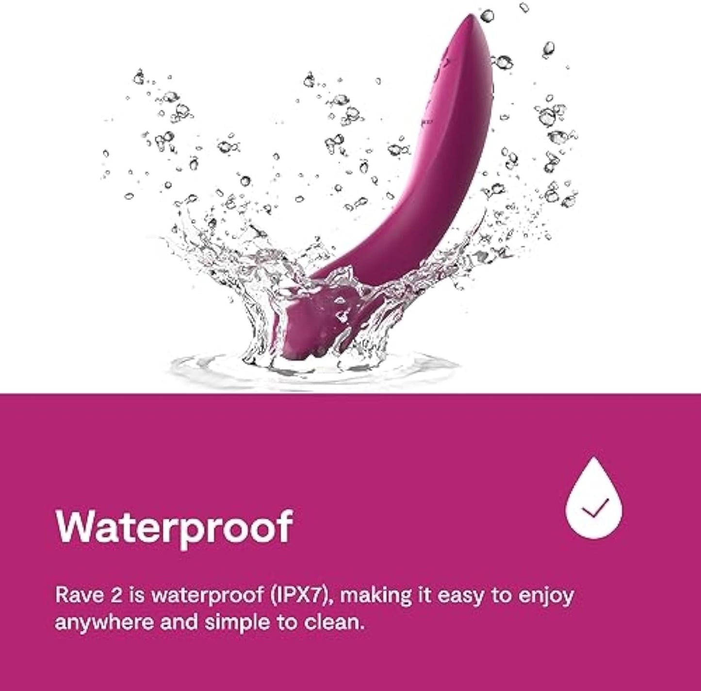 We-Vibe Rave 2 G Spot Vibrator App Controlled