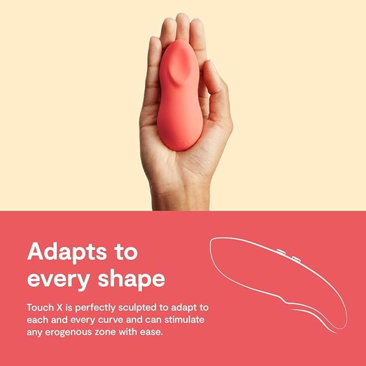 We-Vibe Touch X Lay On Vibrator Vibrating