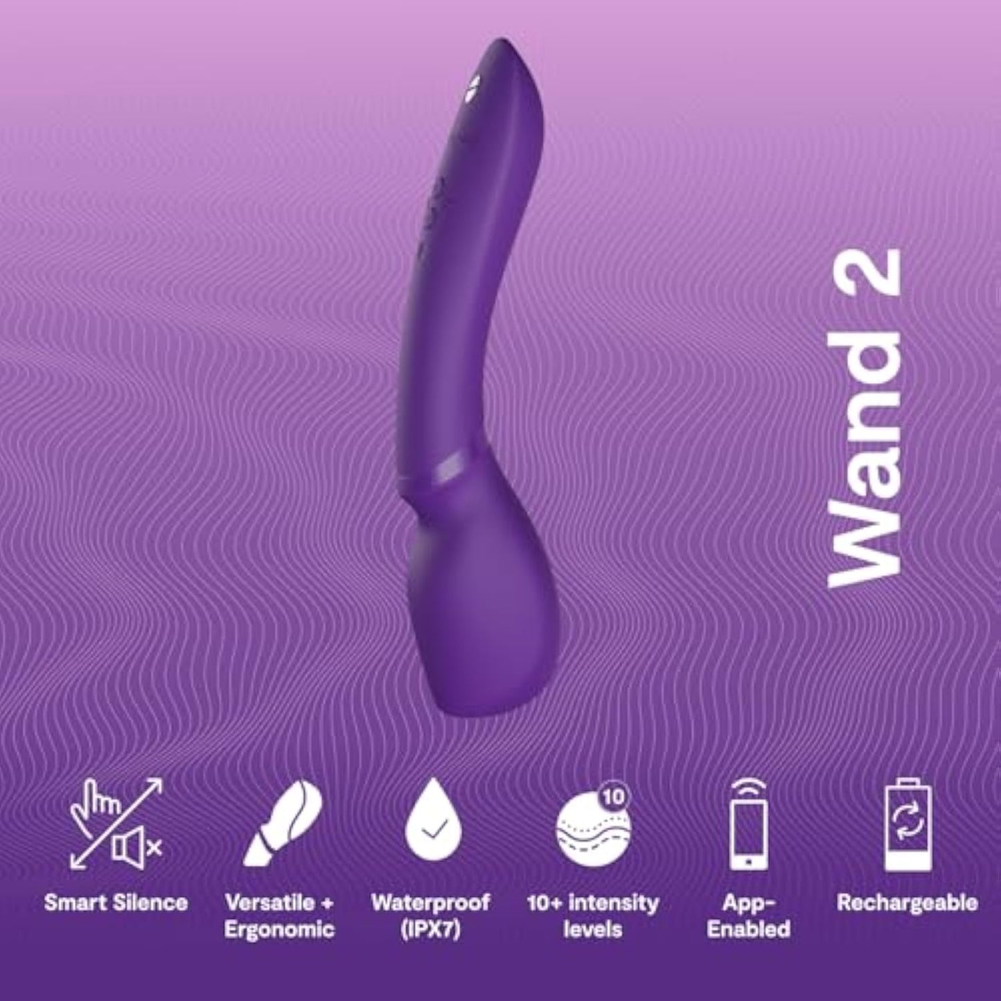 We-Vibe Wand 2 Personal Massager Vibrator App Controlled G-Spot Stimulator Vibrator Dildo Adult Sex Toy for Women Female