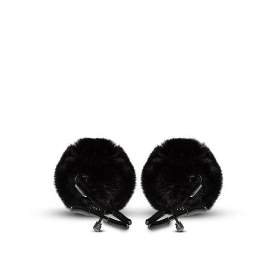 Blush Noir Pom Adjustable Nipple Clamps