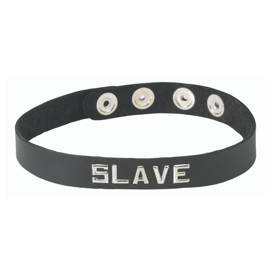 Spartacus Word Band Collar SLAVE