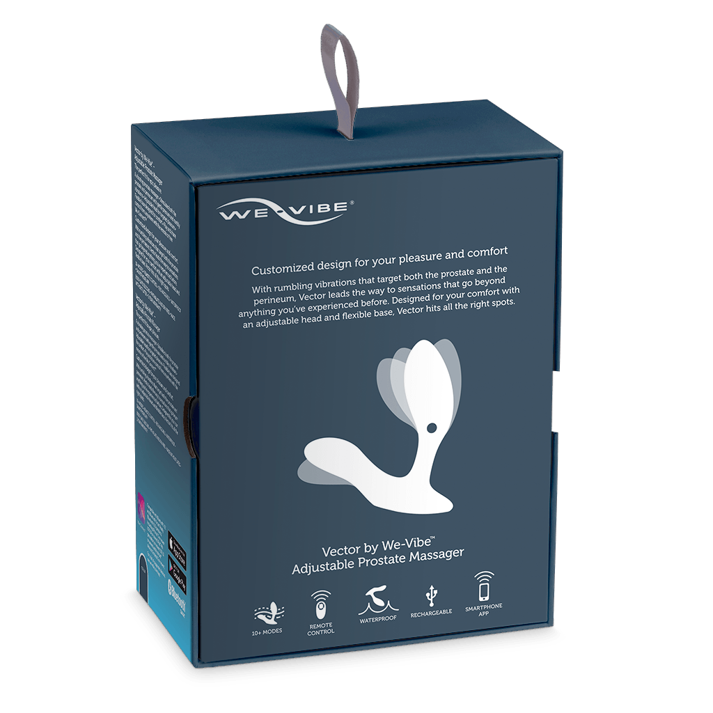 We-Vibe Vector Powerful Vibrating Prostate Massager with Remote & App Control